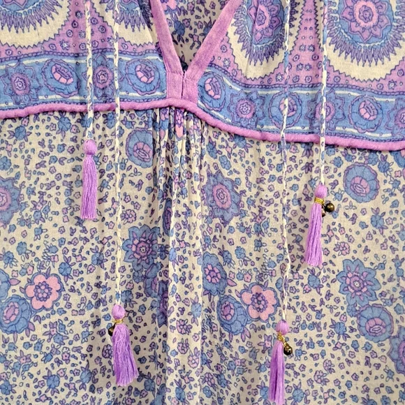 Vtg. Spell Boho Blossom Mini Dress - Picture 6 of 9